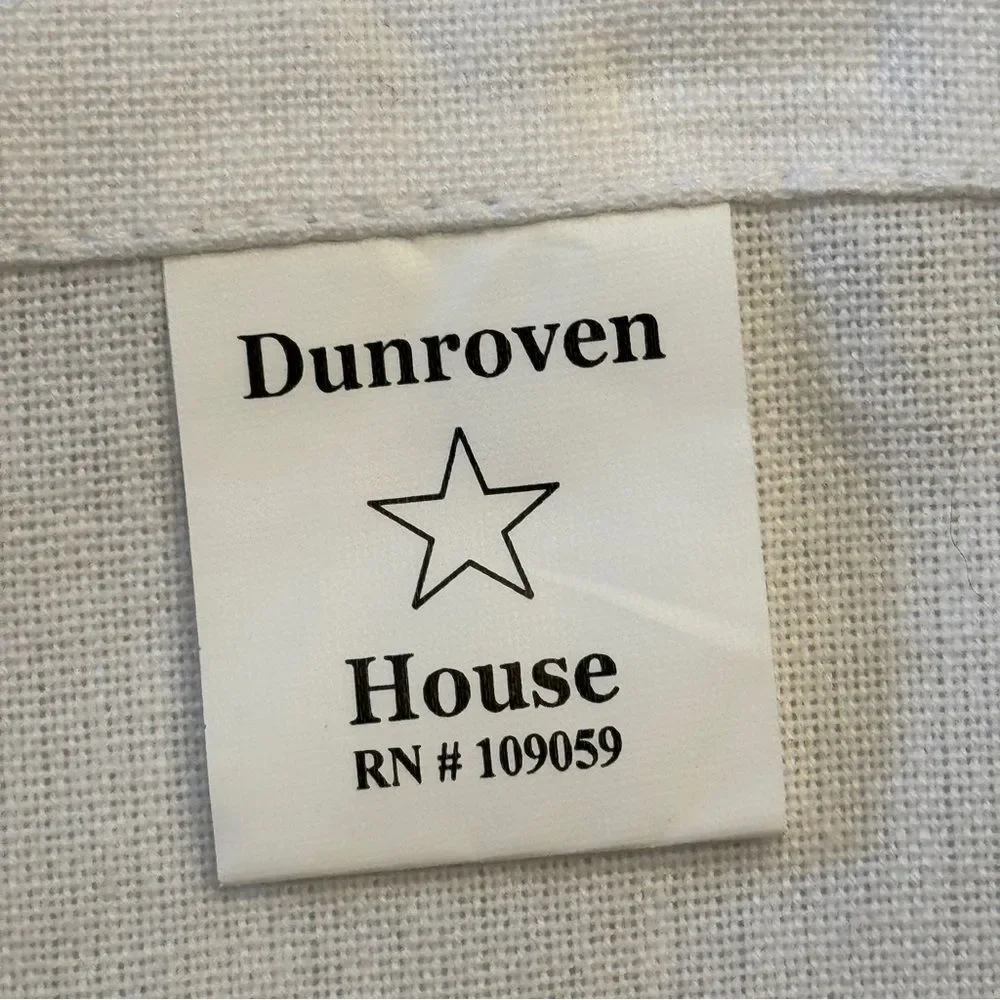 Dunroven House South Carolina Palm & Moon 6 Embroidered Napkins + Tea Towel
